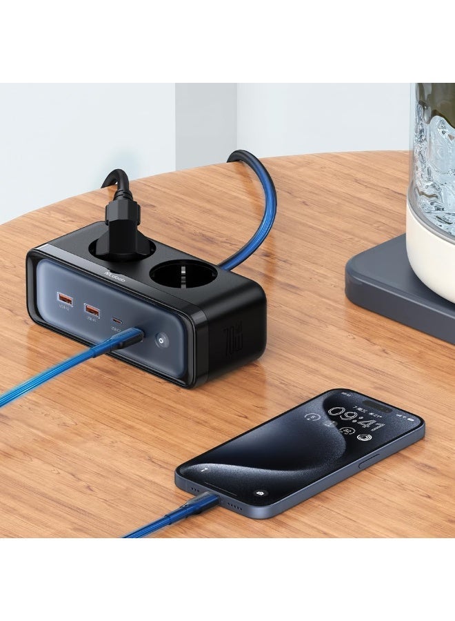 Mcdodo - Power Strip - 6in1 GAN 70W - CH-461 - Black - Image 3